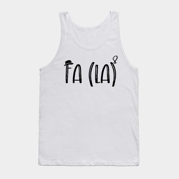 FA LA Funny Christmas Tank Top by AE Desings Digital